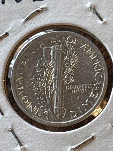 1918-D Extra Fine Mercury Silver Dime in  XF condition