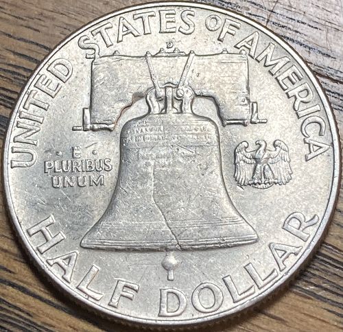 1950D Franklin half in ALMOST UNCIRCULATED condition
