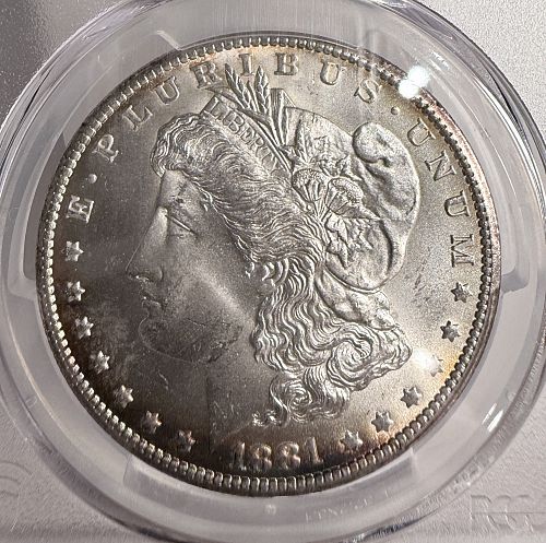 1881-CC Morgan Silver Dollar, MS65 PCGS GS. (13168)
