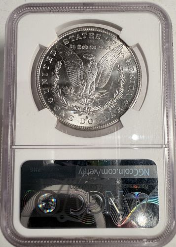 1889-S Morgan Silver Dollar, MS65 NGC. (13190)