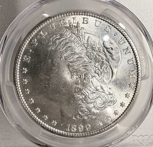 1890-S Morgan Silver Dollar, MS64 PCGS. (13196)