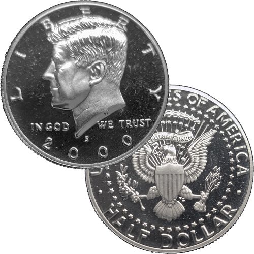 2000 S Kennedy Half Dollar Proof