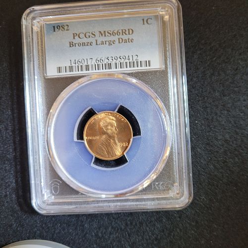 1982 BRONZE L/D MS66 RD LINCOLN CENT