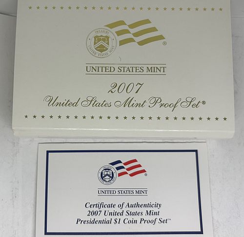 2007-S US Mint Proof Set, 14 Coin Set OGP, COA