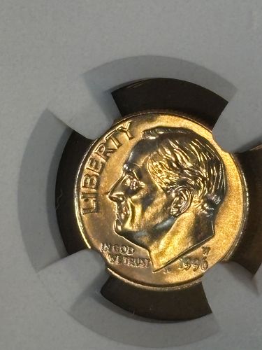1996 W Roosevelt Dime  NGC MS 66  ***RARE*** Modern key, Anniv. issue, low mintage