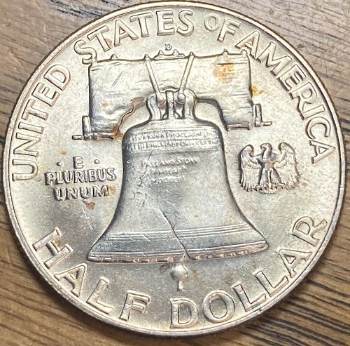1953D Franklin half in MINT STATE condition