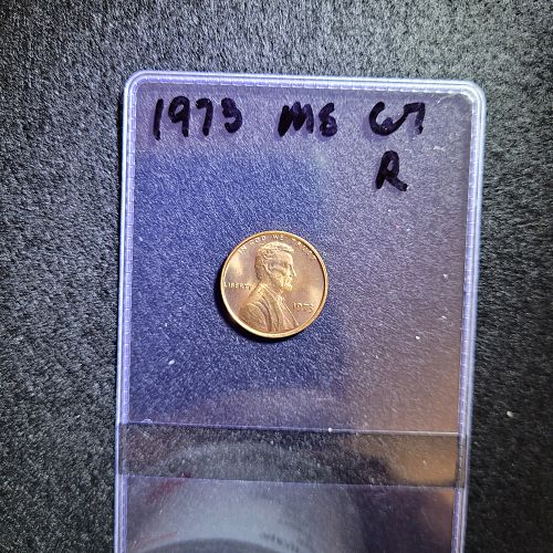 1973 P LINCOLN CENT MS67 RD