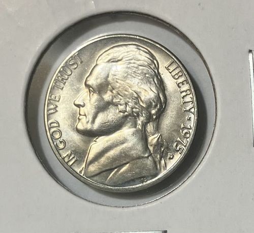 1975 D Jefferson nickel from mint set