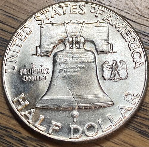 1958 Franklin half in MINT STATE condition