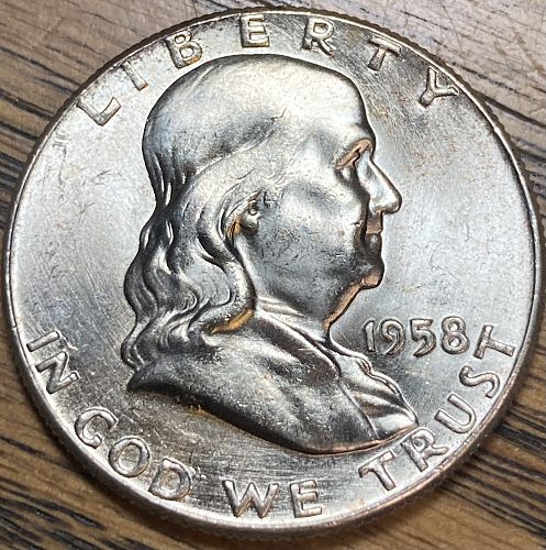 1958 Franklin half in MINT STATE condition
