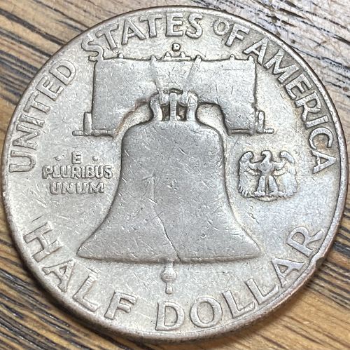 1961D Franklin half in VERY FINE condition