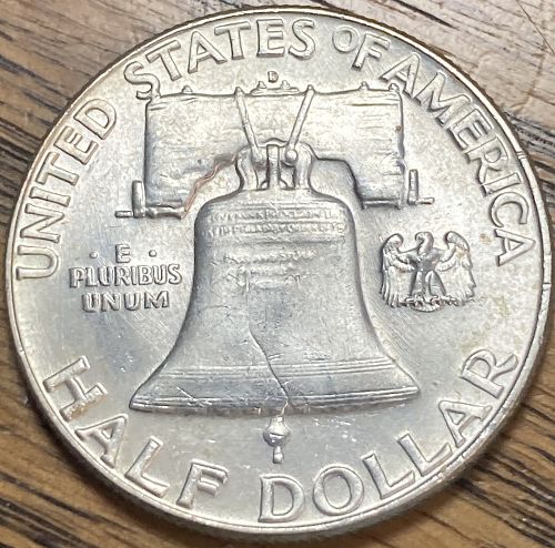 1963D Franklin half in ALMOST UNCIRCULATED condition