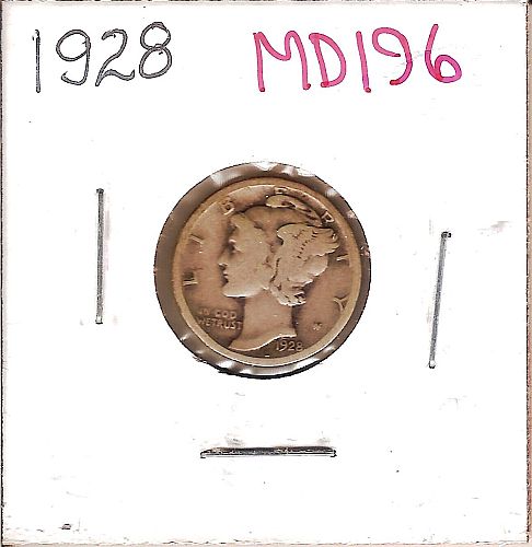 1928 Winged Liberty Dime MD196