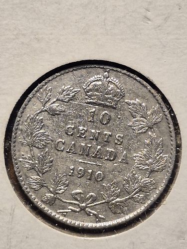 1910 Canadian 10 Cents