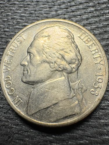 1938-P Jefferson Nickel First Year of Mintage BU