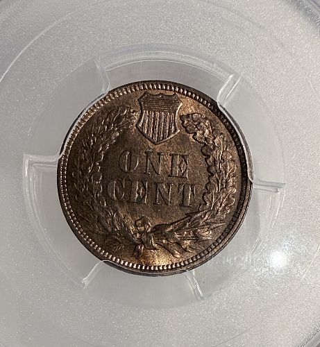 1874 Indian Head Cent, MS64RB, PCGS, (13244)