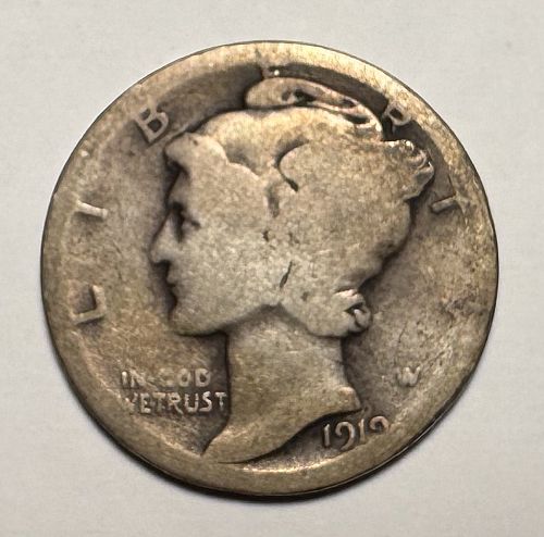 1919 P Mercury Dime