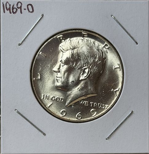 1969-D Kennedy 40% Silver Half Dollar