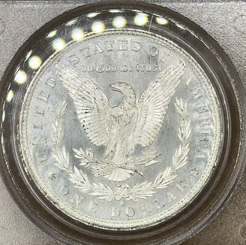 1879-S Morgan Silver Dollar Frosty Ice White Gem - PCGS MS65 Older Blue Holder
