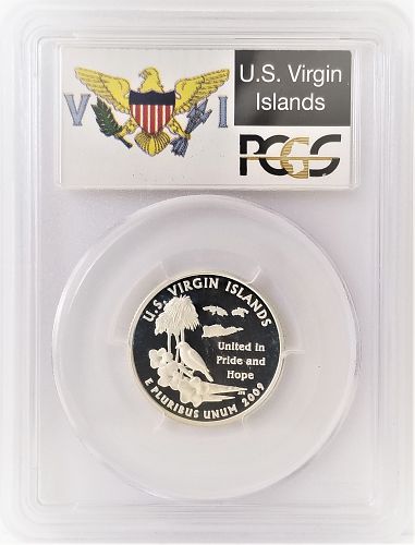 2009-S U.S. Virgin Islands Statehood Quarter Silver Proof PCGS PR-69DCAM
