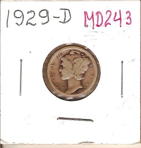 1929-D Winged Liberty Dime MD243