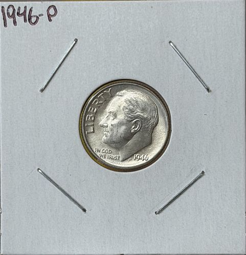 1946-P Roosevelt Silver Dime