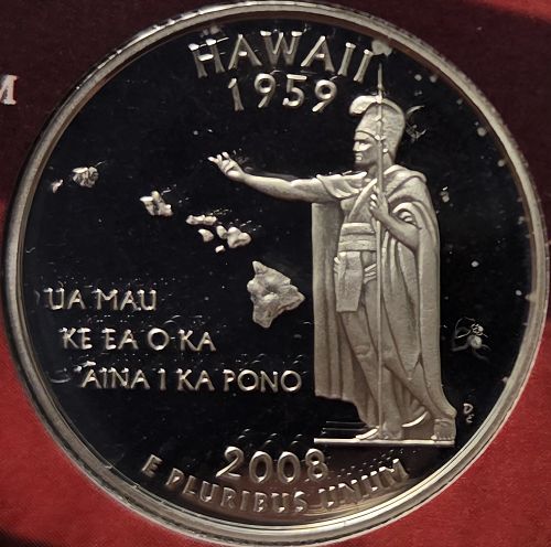 Hawaii State Washington Quarter 2008-S Silver PF Will Crack From A Proof Set