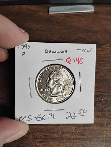 1999-D WASHINGTON QUARTER DELAWARE MS-66 PROOF - LIKE
