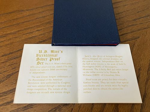 1976 3 Coin Bicentennial Proof Set