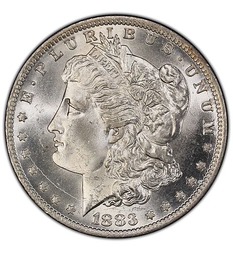 1883-O Morgan Silver Dollar PCGS MS64+ Beautiful Luster Looks Fully Gem !