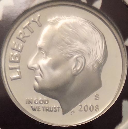 Roosevelt Dime 2008-S PF