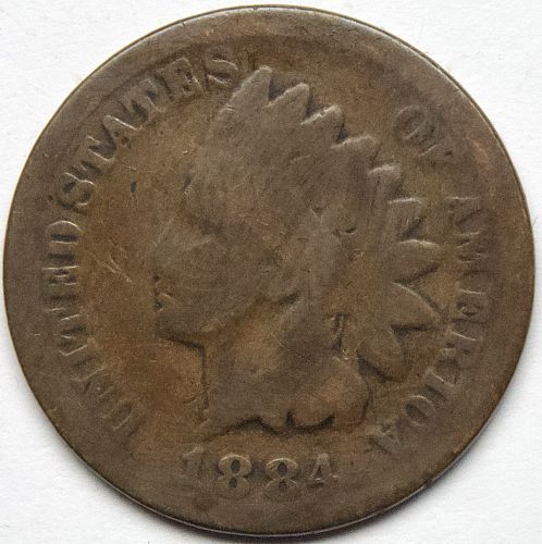 1884 P Indian Head Cent #30