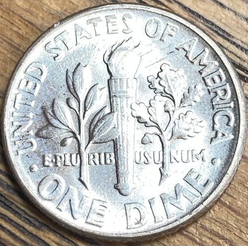 1955 MS65 Roosevelt dime fresh from the roll key date lowest minted of the series