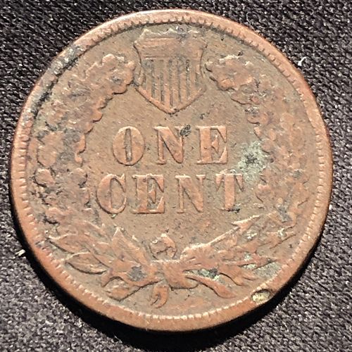 1890-P Indian Head Small Cent Coin - G (Good) condition