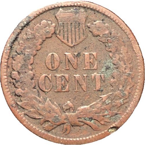 1890-P Indian Head Small Cent Coin - G (Good) condition