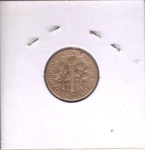 1949 Roosevelt Dime 288 - light stain left obverse