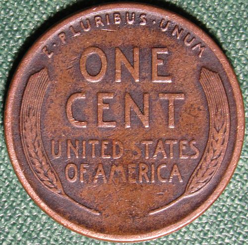 1927 S Wheat Back Lincoln Cent