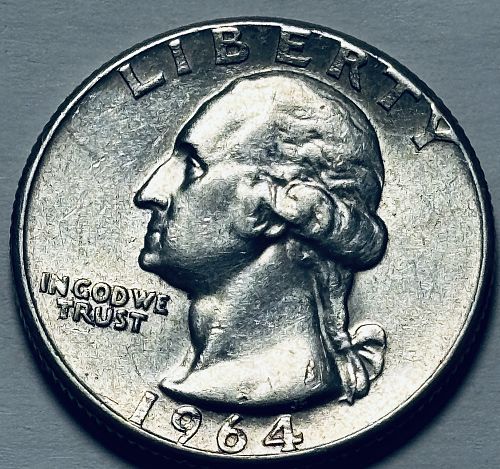 1964 P Washington Quarters