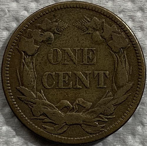 1858 Flying Eagle Large Letters Small Cent Coin - Coper Nickel