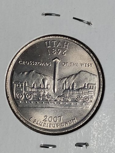 2007-P WASHINGTON QUARTER UTAH MS-65