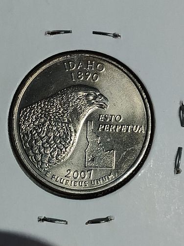 2007-D WASHINGTON QUARTER  IDAHO MS-64