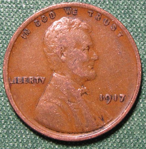 1917 P Wheat Back Lincoln Cent