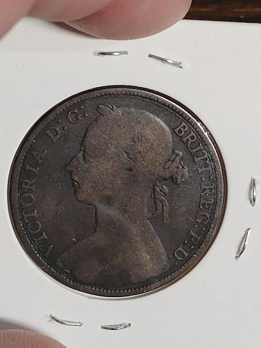 1884 GREAT BRITAIN 1 PENNY GOOD COND.