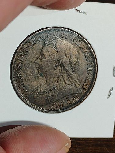 1900 GREAT BRITAIN LARGE PENNY MS-63 BROWN