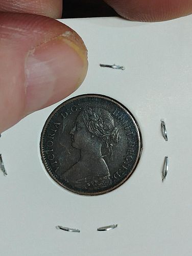 1866 GREAT BRITAIN 1 FARTHING XF