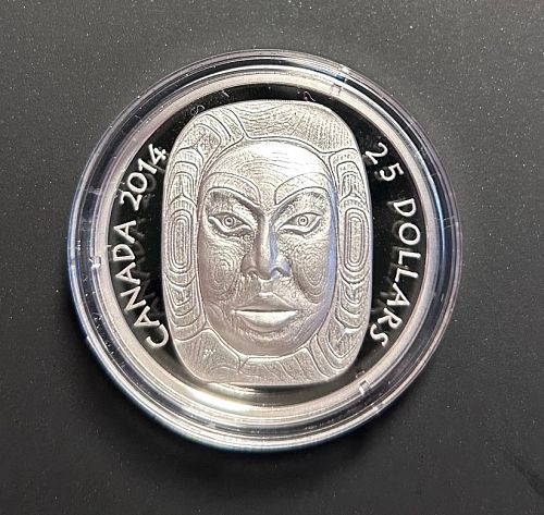 CANADA 2014 Silver $25 Matriarch Moon Mask HIGH RELIEF