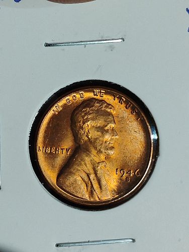 1946-S LINCOLN WHEAT CENT MS-67 RED