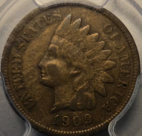 Indian Head Cent 1909-S  PCGS VF-20