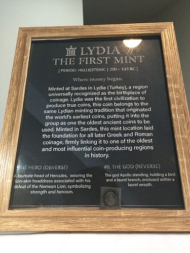 Rare The Oldest Mint In The World- Ancient Lydia 200 to 133 BC Hercules & Apollo Coin