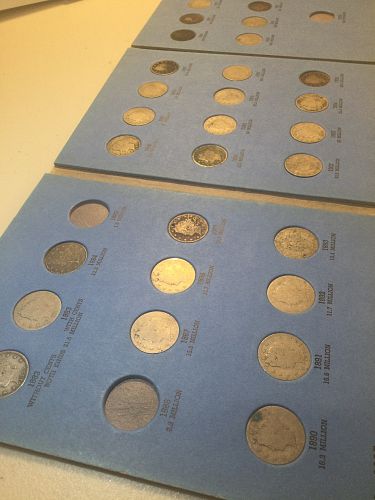 Tough Near Complete Set 1883 to 1912 Liberty V Nickels- Many Rare Dates & D Mint